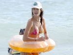 *EXCLUSIVE* Alessandra Ambrosio flaunts perfect figure during a family getaway